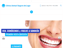 Tablet Screenshot of dentalseguradelago.com